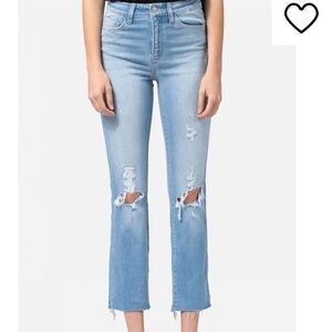 Flying Monkey high rise ankle straight jeans